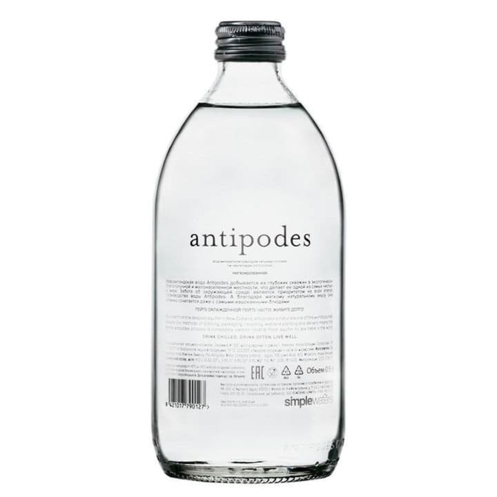 Вода минеральная Antipodes негазированная 0,5 л Santreyd 3108