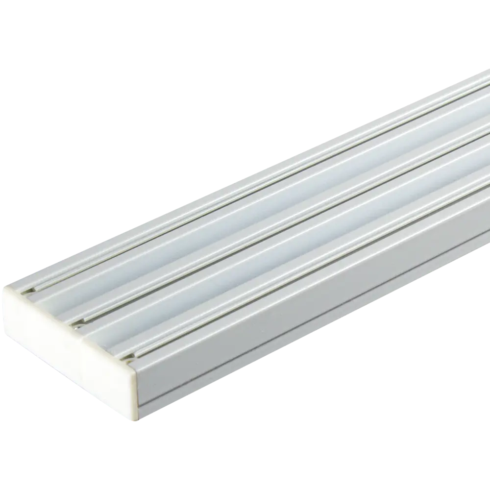 Карниз шинный трехрядный с потолочным держателем 200 см,алюминий цвет белый ORBIS STLM-2174063