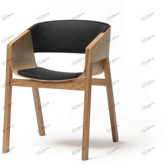 TON Стул из массива дерева с подлокотниками Merano 324400