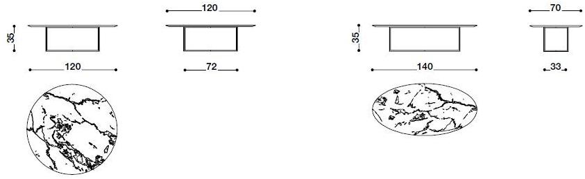 Désirée divani Журнальный столик из мрамора для гостиной sun-id-1468340 - Вид №17