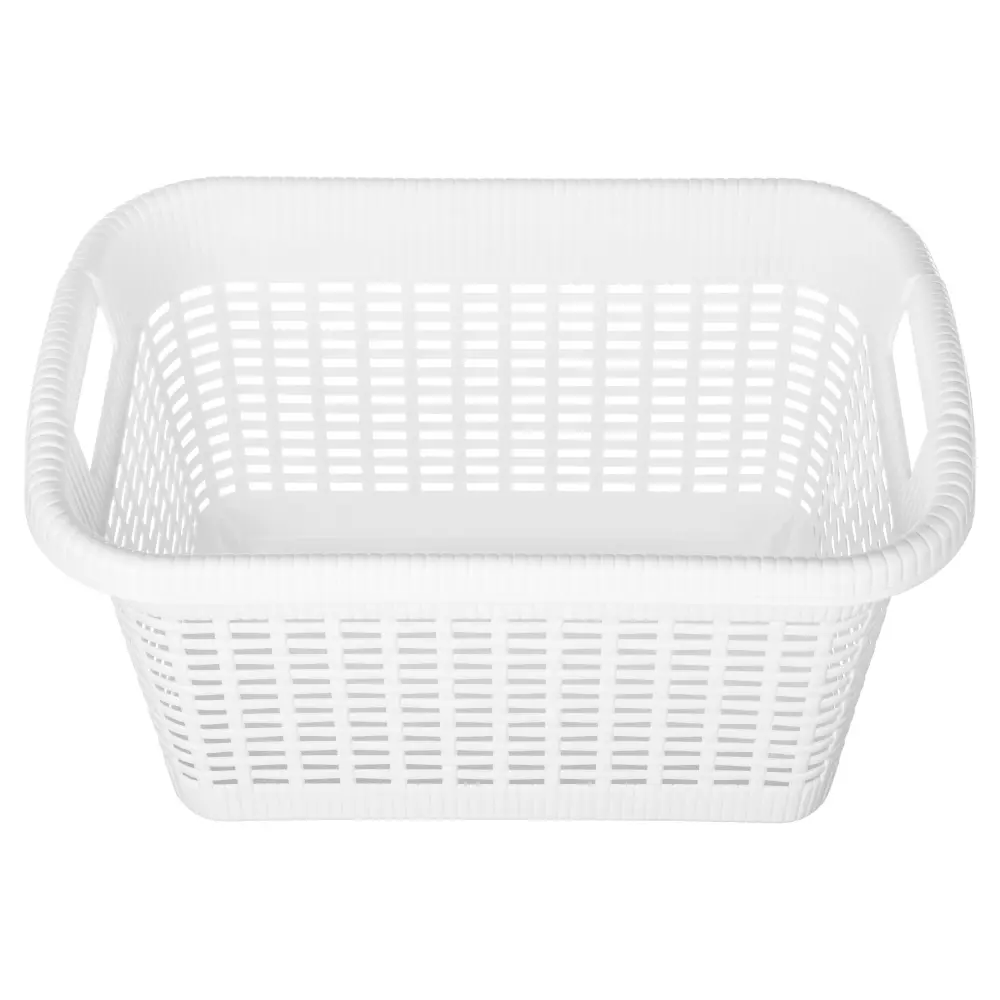 Корзина универсальная 42x30x25 см прямоугольная цвет белый 85301593 STLM-2180239 Santreyd Econova - Вид №3