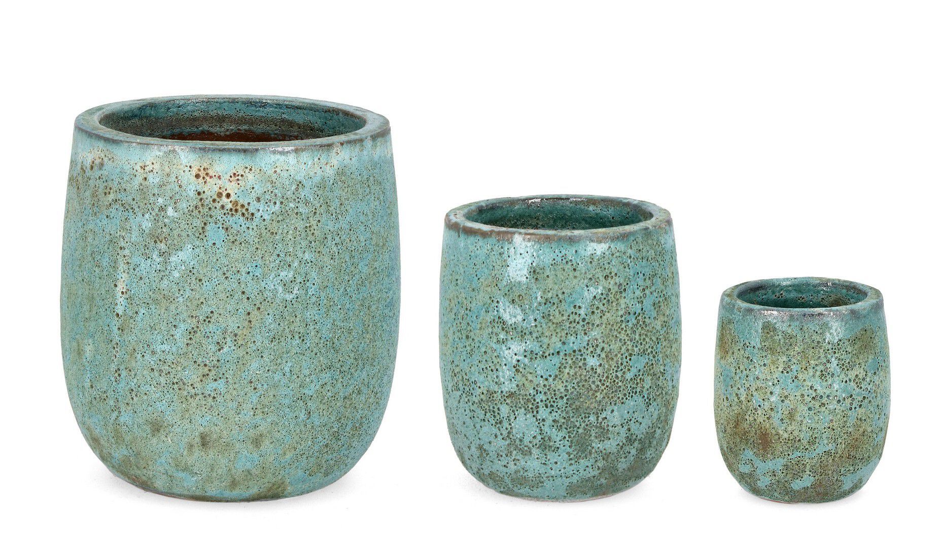 Набор из трех терракотовых Горшков ручной работы BIZZOTTO Duyen ARCH-00044879 - Вид №3