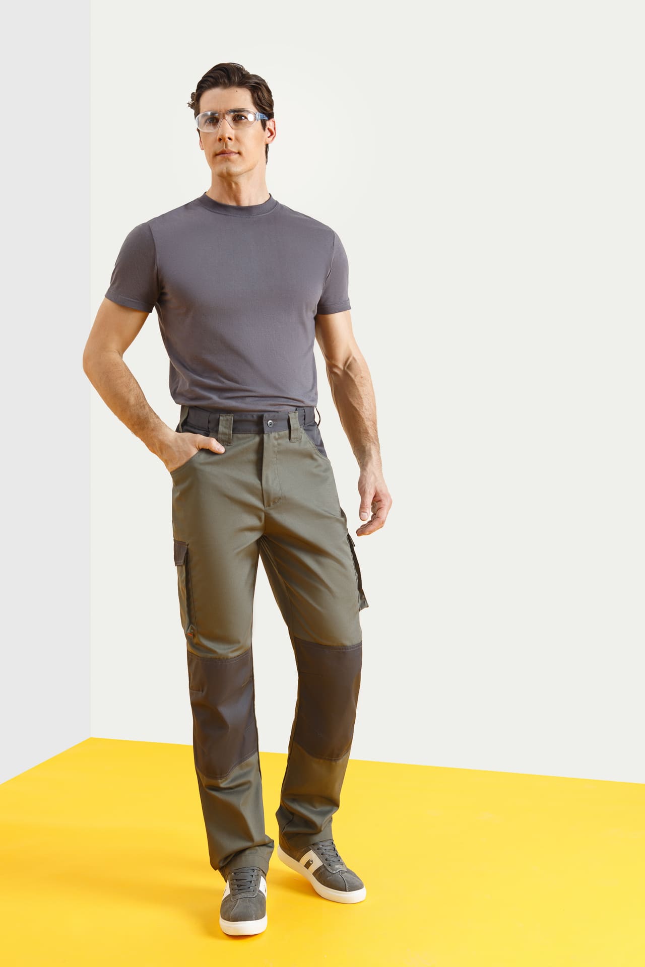 4974817 Костюм  NEW серый хаки графит STATUS  Летняя спецодежда  размер 52-54/182-188  - Вид №8