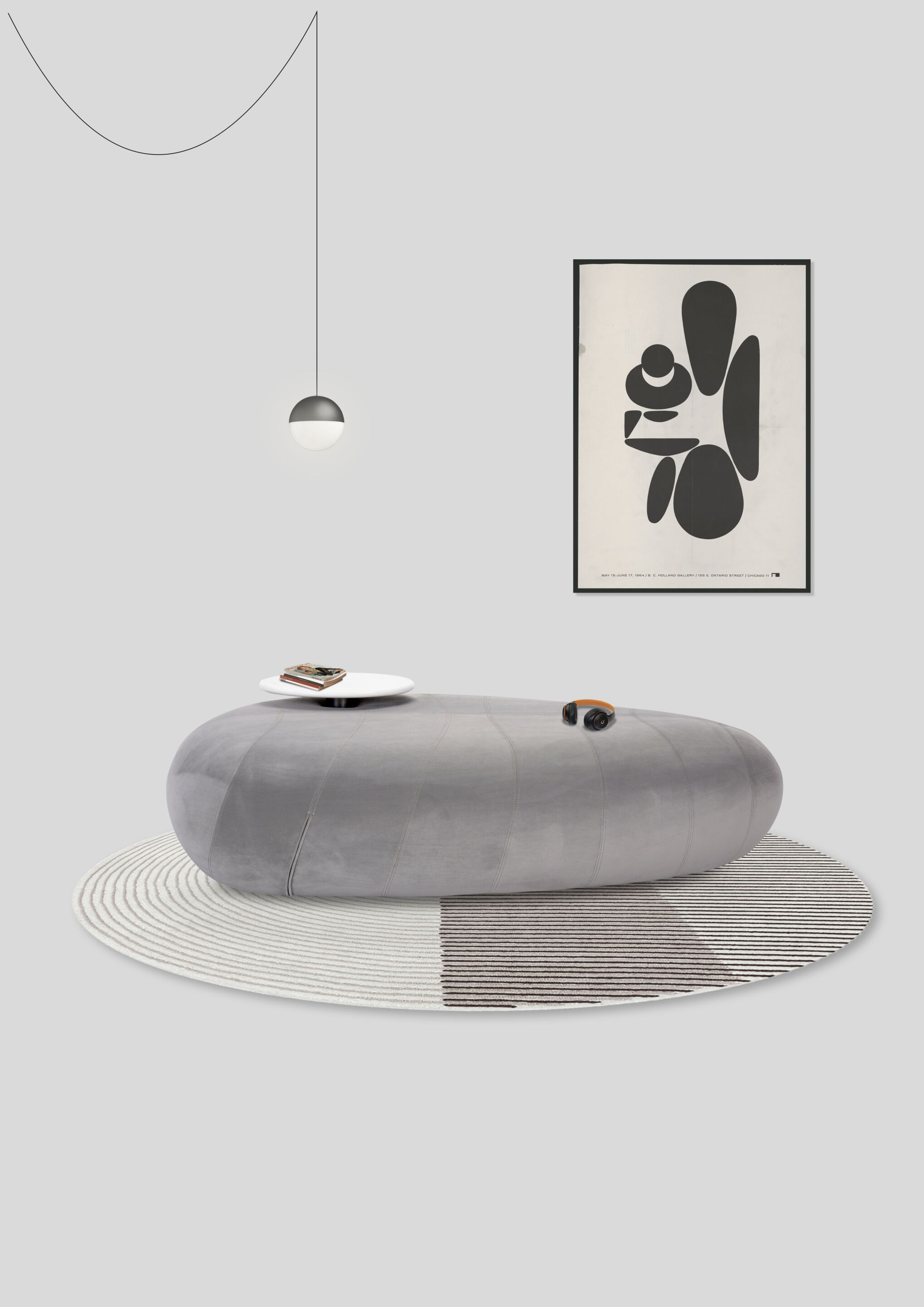 Оттоманка с лакированной столешницей из МДФ Adrenalina R*ck ARCH-00148452 - Вид №1