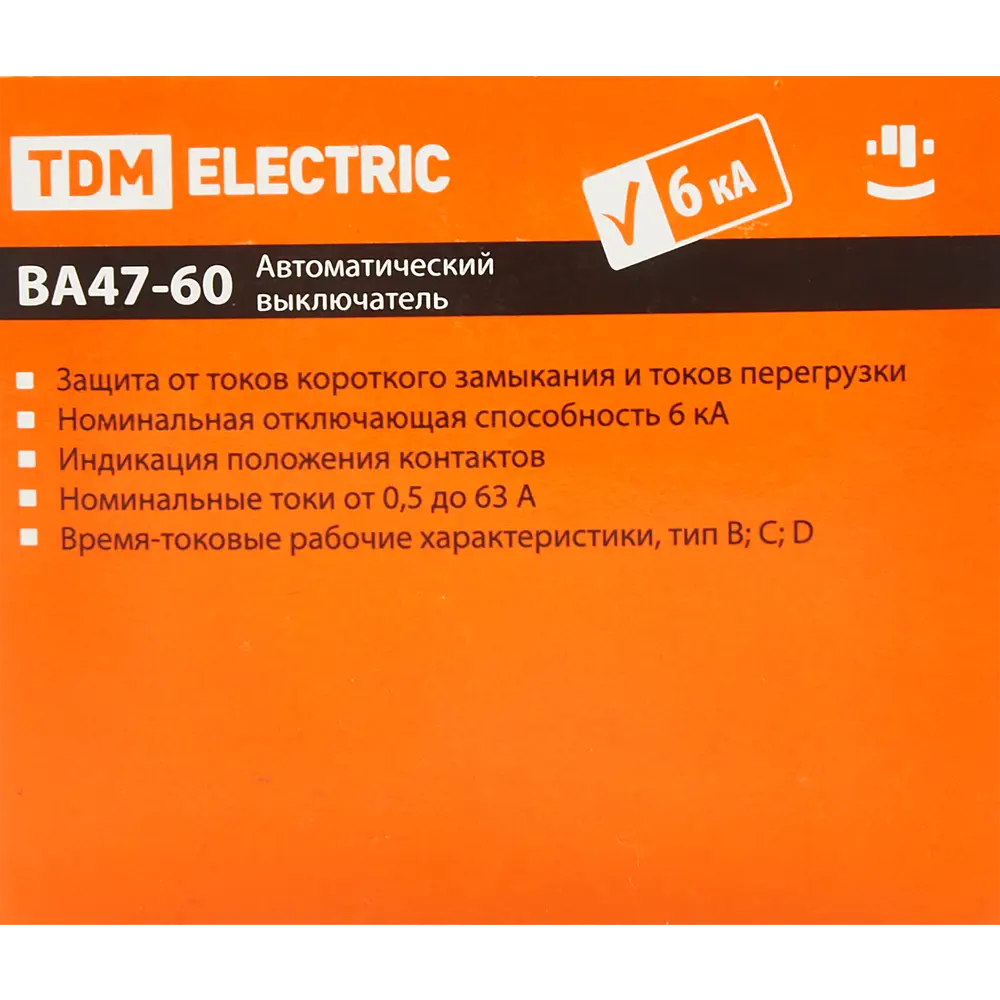 Автоматический выключатель TDM Electric ВА47-60 3P C25 А 6 кА SQ0223-0111 84399541 STLM-2163830  - Вид №4