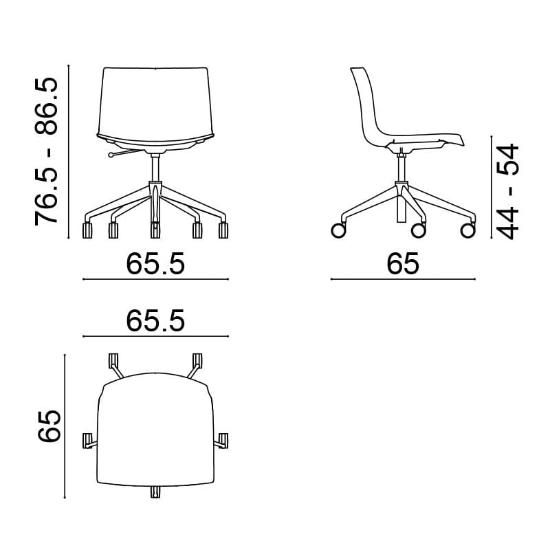 Тканевый стул Arper Catifa 53 ARCH-00135556 - Вид №2