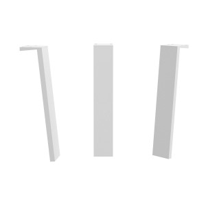 84131 SALGAR Комплект из 2 ножек KLIM WHITE Высота 330 мм