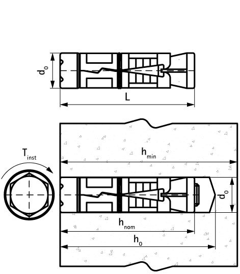 6103608 WSA1 Втулочный анкер высокоэффективный распорный анкер walraven  - Вид №1
