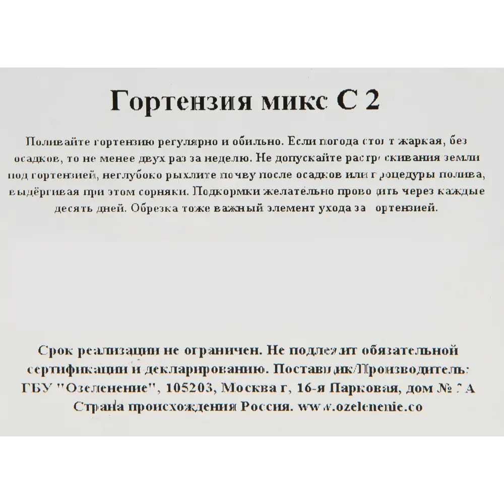 Гортензия микс С2 82560418 STLM-2133768 Santreyd  - Вид №1