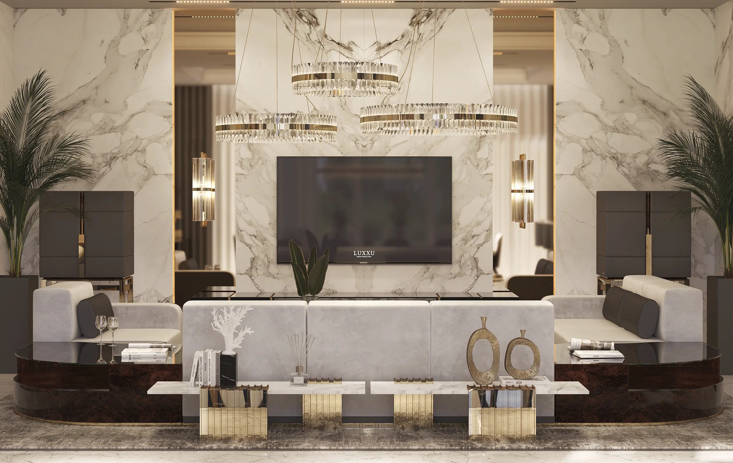 Длинный столик LUXXU Vertigo 215 - Вид №5