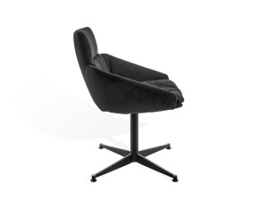 4-спицевое мягкое кресло с низкими подлокотниками