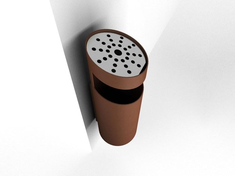 Tubo / ZZ Concept Настенный стальной мусорный бак с пепельницей Tubo sun-id-1495758 - Вид №7