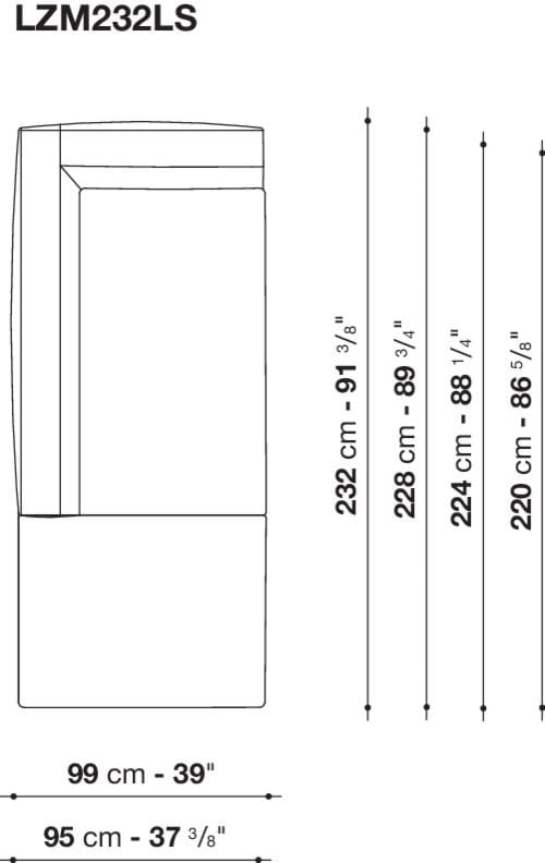 Угловой диван из ткани Maxalto Lucrezia Soft ARCH-00108784 - Вид №10