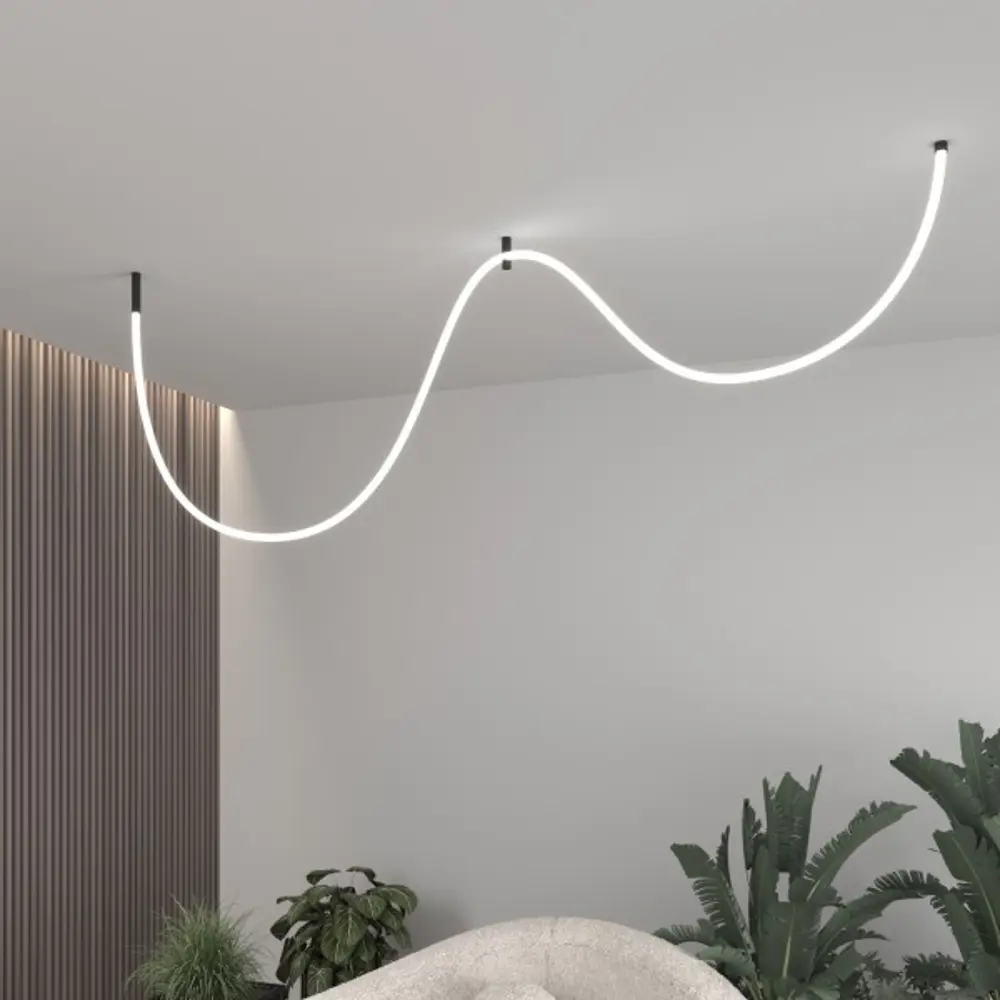 Светильник подвесной светодиодный «Full Light Minimal» 7 м² нейтральный белый свет цвет черный Elektrostandard STLM-2013148 - Вид №3