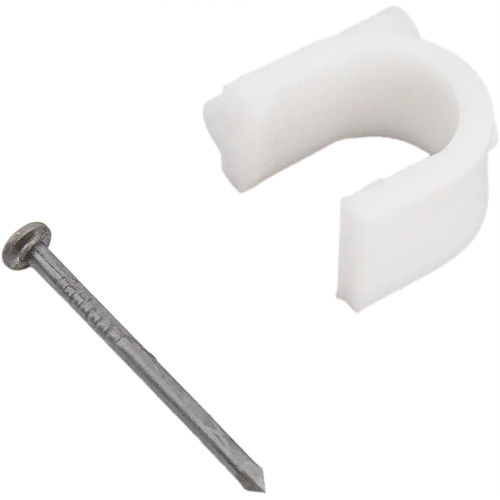 Скоба для электрокабеля круглая 12x17 мм, 30 шт НЕВСКИЙ КРЕПЕЖ STLM-2128523 - Вид №1