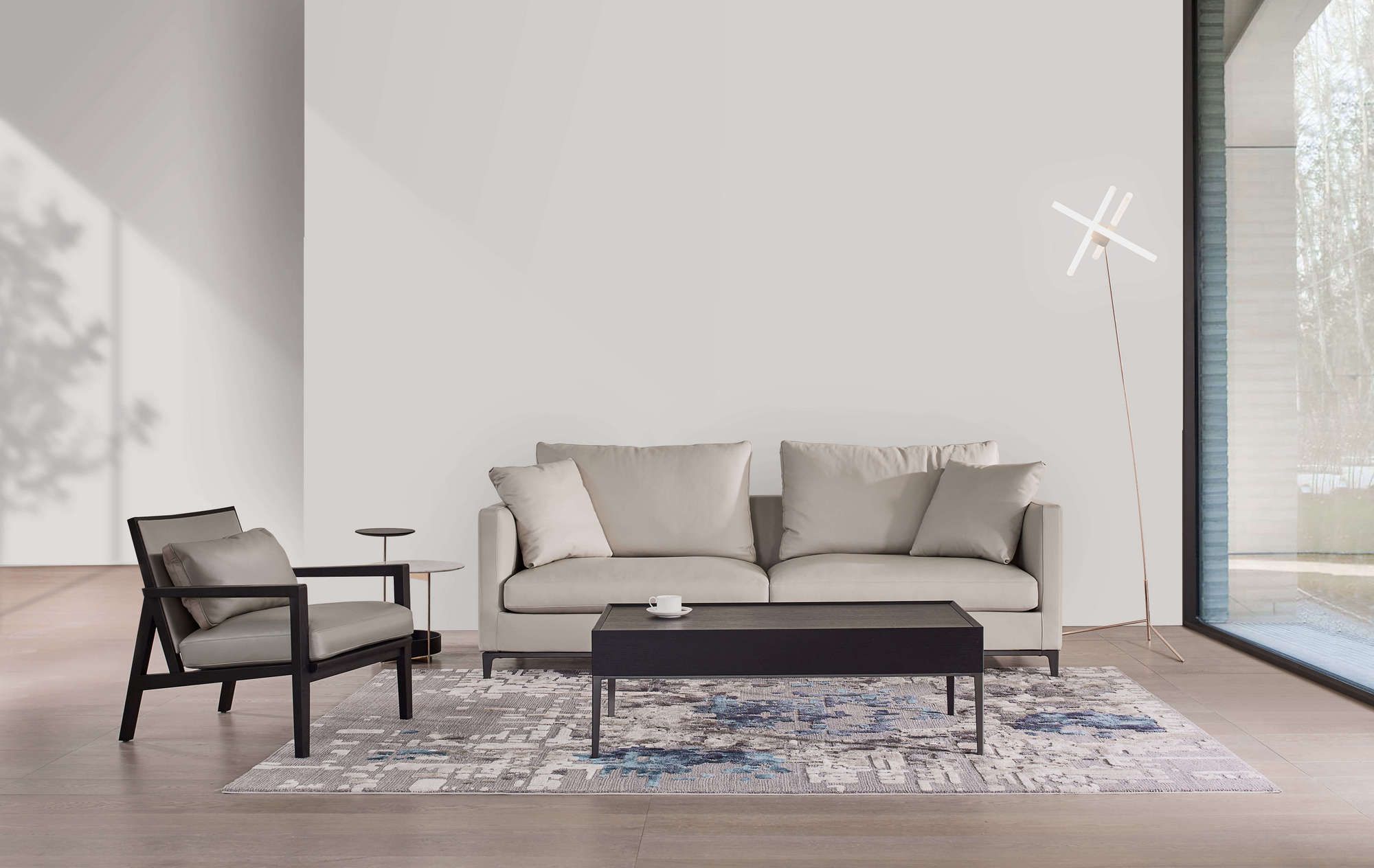 4-местный кожаный диван CAMERICH Crescent ARCH-00002968 - Вид №1