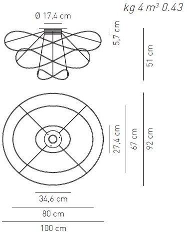 AXOLIGHT Светодиодный потолочный светильник Hoops sun-id-1376170 - Вид №5