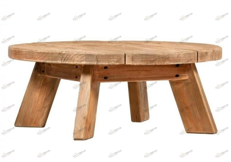Arrediorg.it® Круглый журнальный столик из сосны ручной работы Woodside Ah661 table 