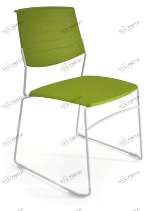 Ares Line Штабелируемый пластиковый стул с санками Zero9 family sun-id-1471654