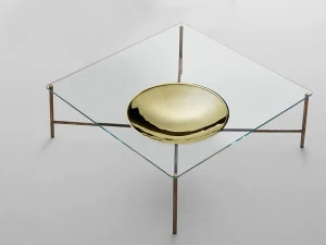 Gallotti&Radice Низкий квадратный журнальный столик для гостиной