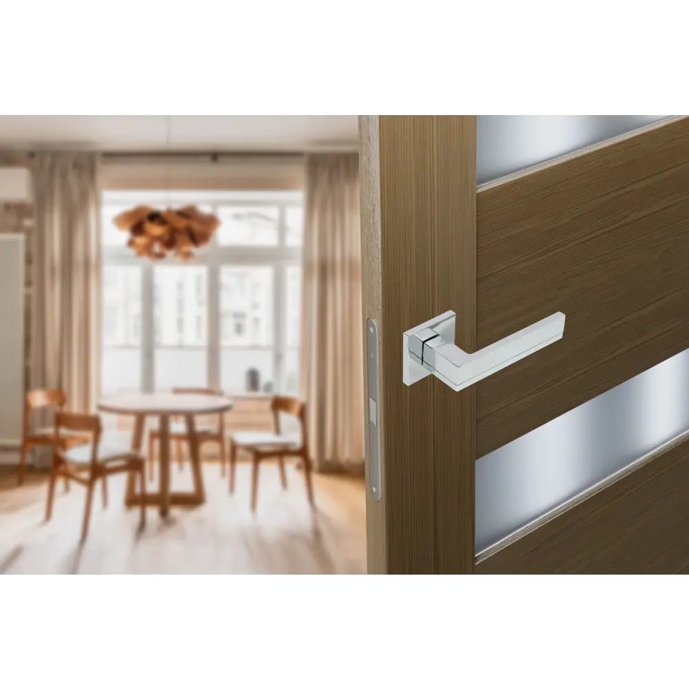 Дверные ручки EDSON EDS-170H-Q2 на розетке, хром 85168447 STLM-0059332 - Вид №9