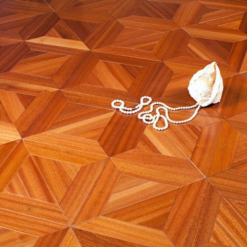 Модульный паркет Marco Ferutti Castello Castello Сапели Сапеле (Гладкая) 450х450 мм 2600600052 - Вид №1