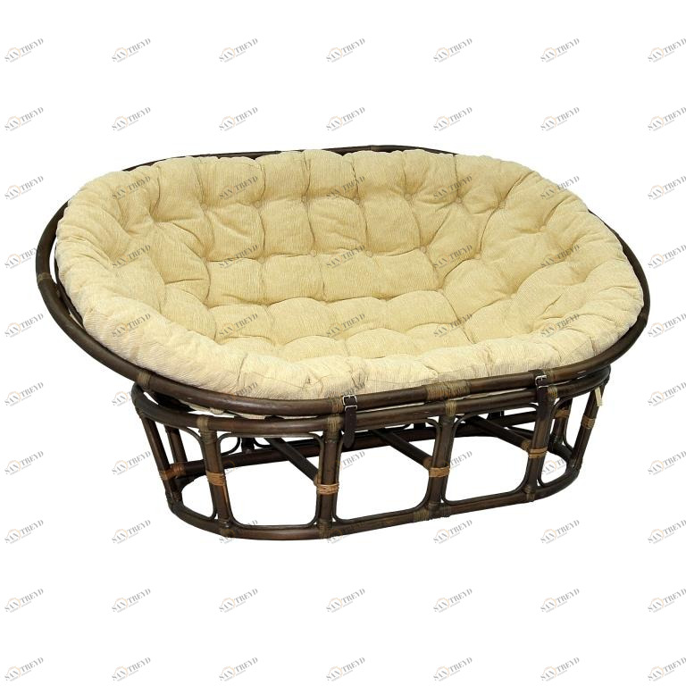 Кресло коричневое "Mamasan" ЭКО ДИЗАЙН CLASSIC RATTAN 129605 Бежевый;коричневый 