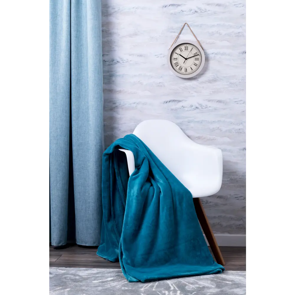 Плед «Prestige» 200х220 см микрофибра цвет бирюзовый BELEZZA STLM-2115723 - Вид №4