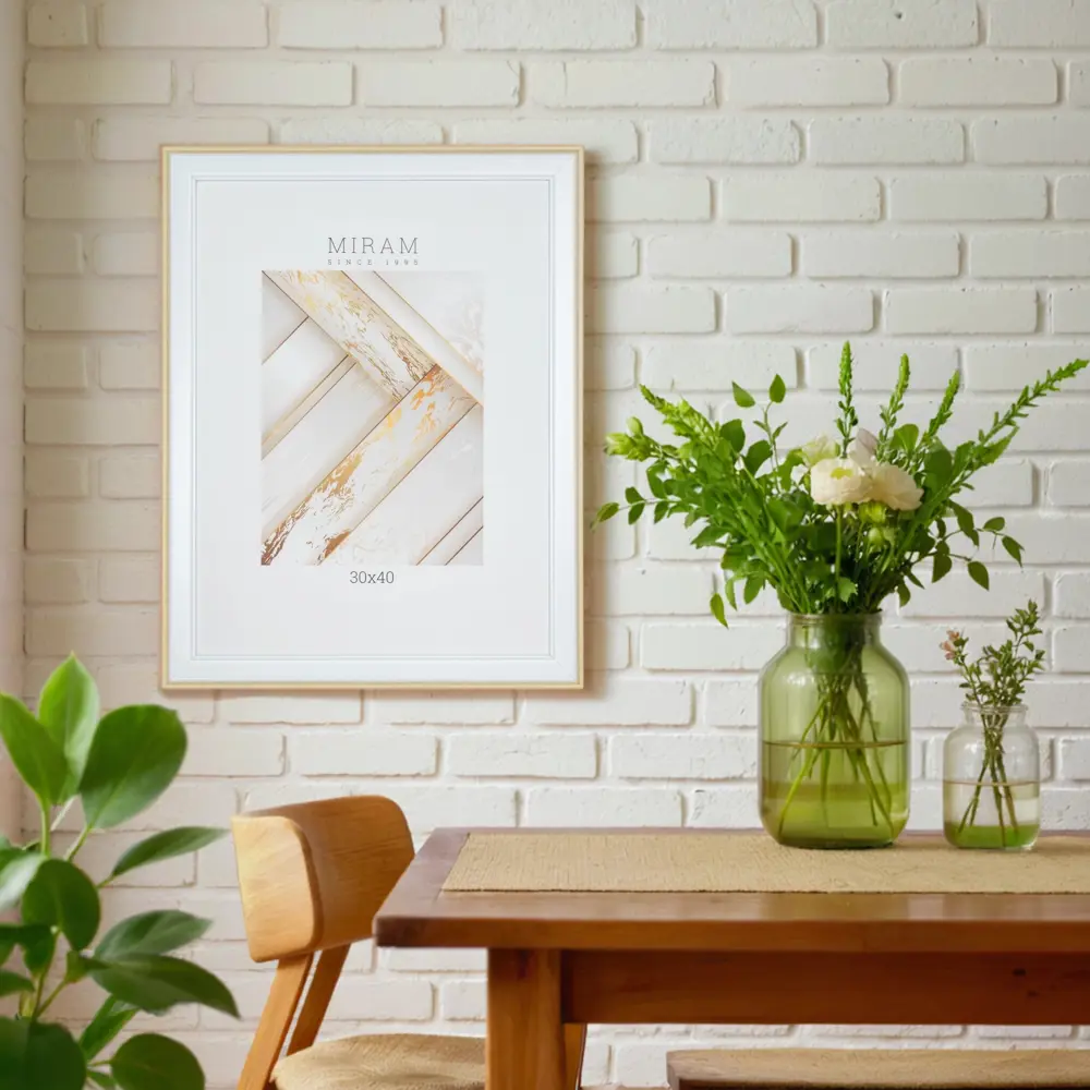 Рамка Мирам 30×40 см белая пластиковая для фото и картин 89422794 STLM-1572809 - Вид №1