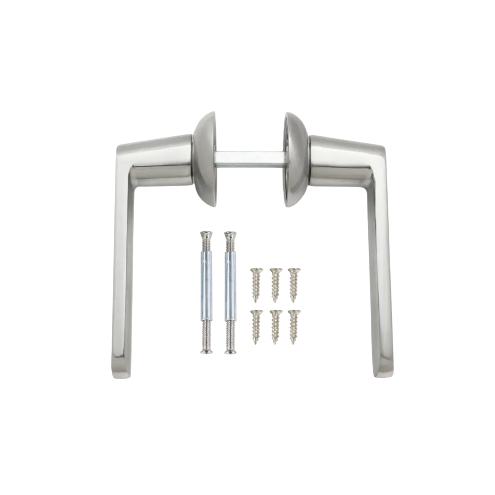 Дверная ручка на розетке Edson EDS-05-Z01 без запирания цвет хром 89456839 STLM-2186711  - Вид №1