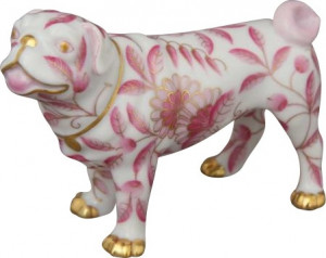 10552805 Herend Фигурка 7см "Мопс" Фарфор