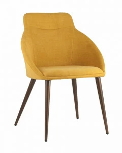 Стул со спинкой и подлокотниками желтый "Квини" STOOL GROUP ДИЗАЙНЕРСКИЕ, ИНТЕРЬЕРНЫЕ 00-3946218 Желтый