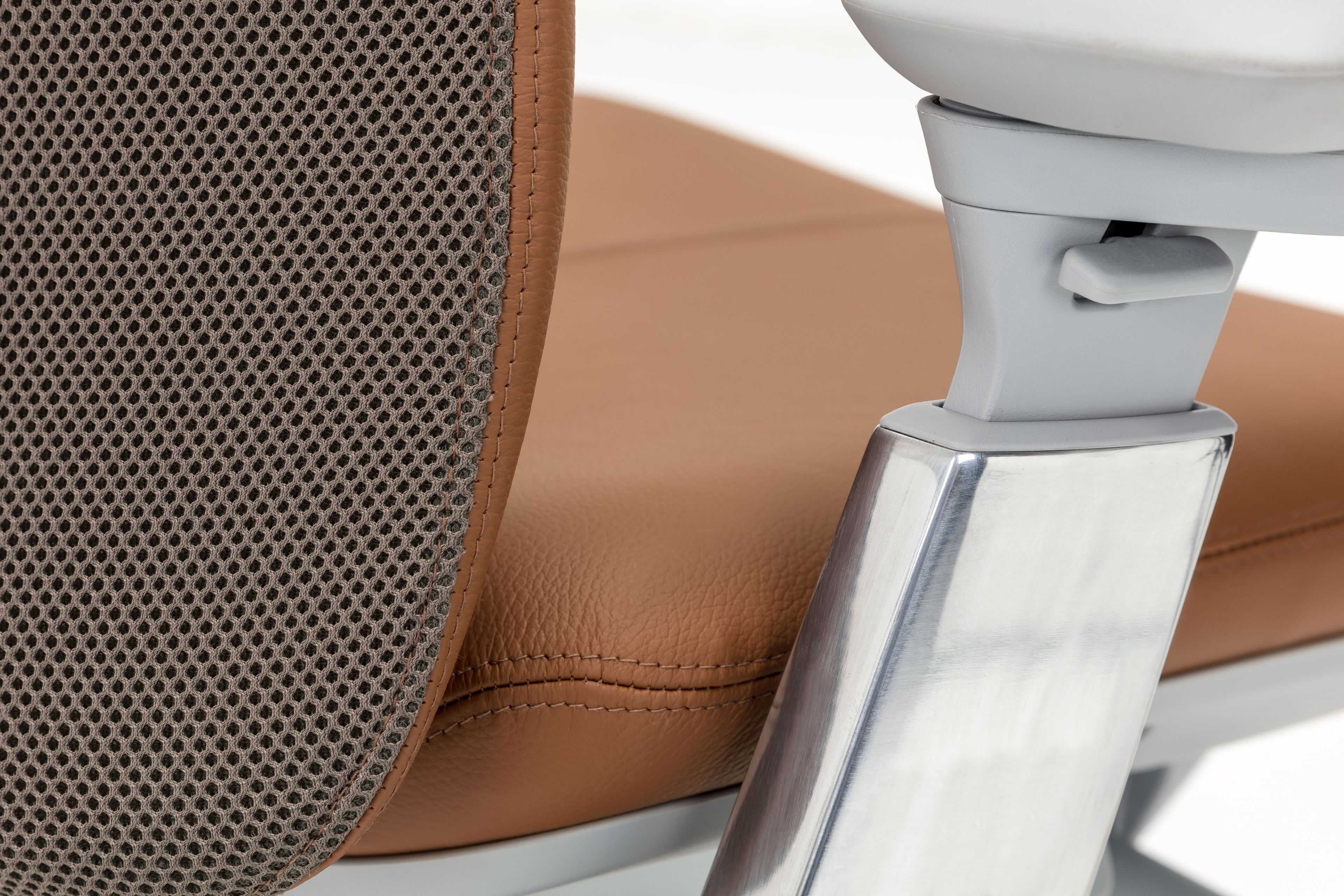 5 спиц с высокой спинкой тканевый поворотный операционный стул Haworth FERN ARCH-00020819 - Вид №3