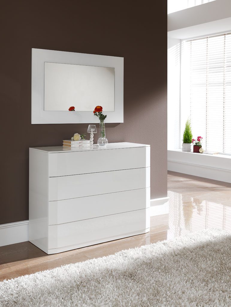 Комод белый с 4 ящиками Bumblebee 2 ESF КОМОДЫ BUMBLEBEE 043912 Белый  - Вид №2