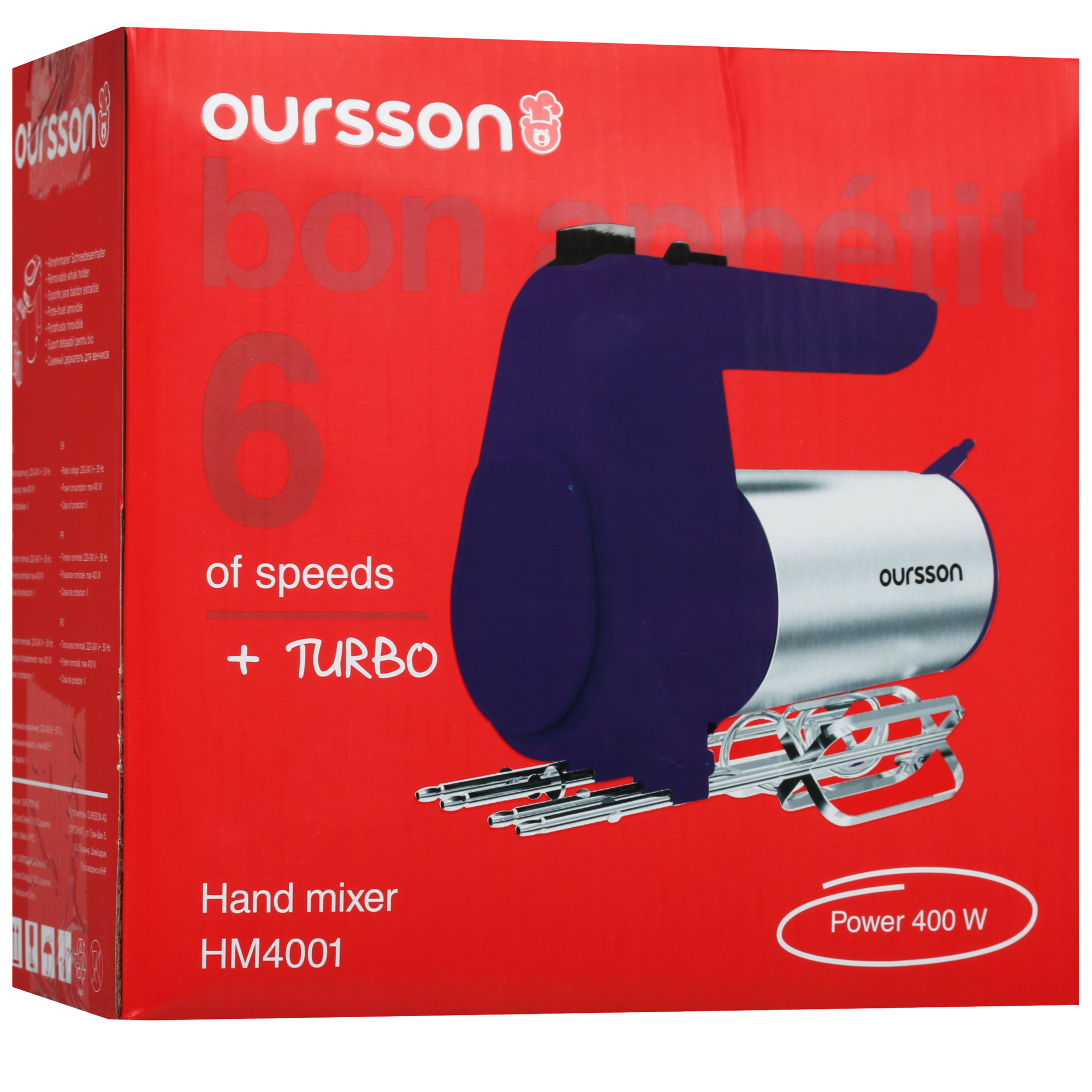 8197023 Миксер Oursson HM4001/RD красный STDN-0010303 - Вид №10