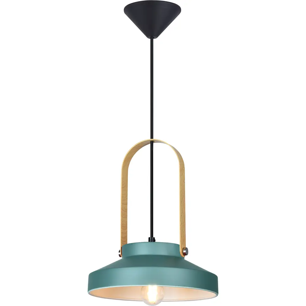 Светильник подвесной Wendi TL1225H-01GN, 1 лампа, 8 м², цвет зелёный/золотой/чёрный 82810864 STLM-2140723 Toplight 