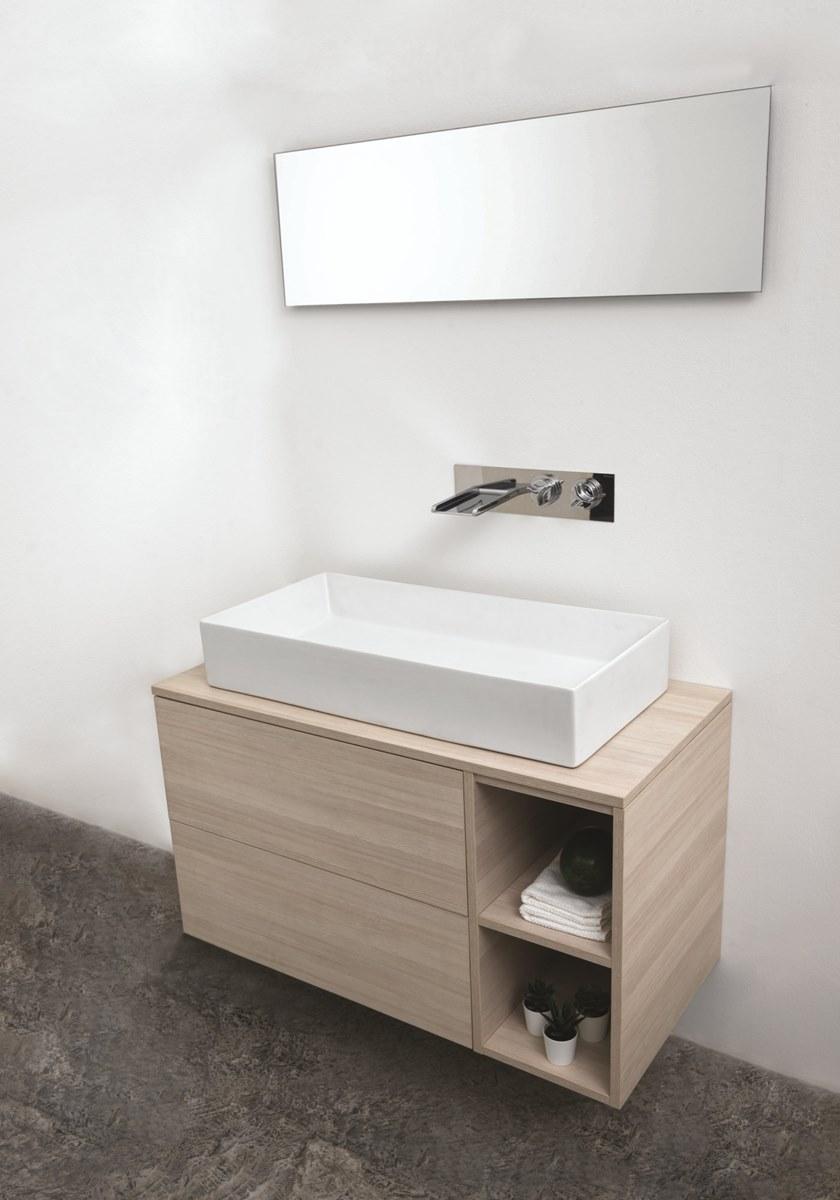 GSG Ceramic Design Подвесной деревянный туалетный столик с ящиками  Mole200fr  - Вид №1