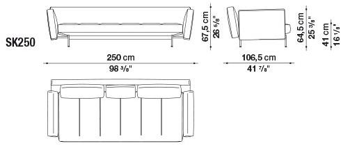 B&B Italia 4-х местный тканевый диван Saké sun-id-1458558 - Вид №3