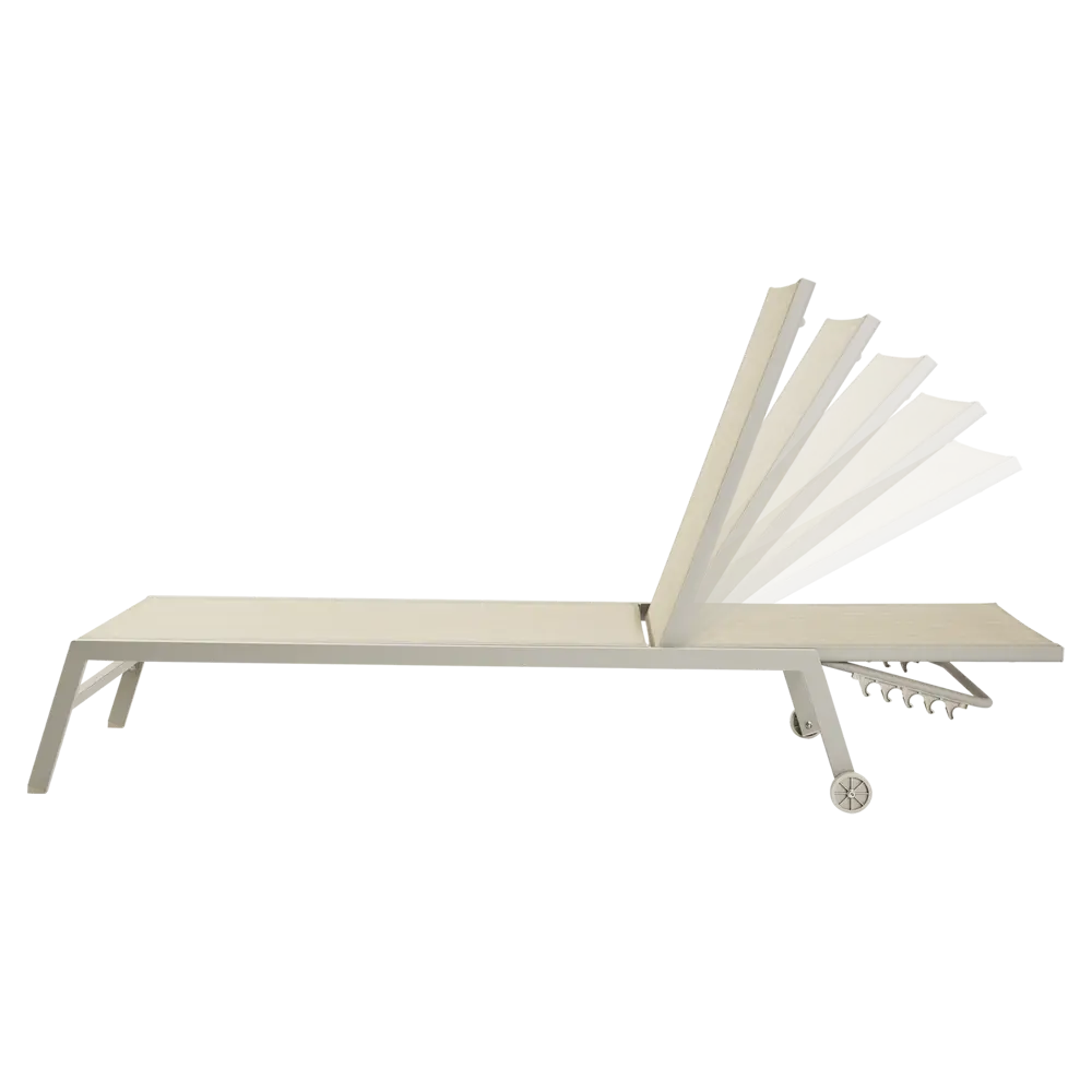 Шезлонг BEGINIA Lazo 200x68x31 см алюминий коричневый STLM-2128030 - Вид №12