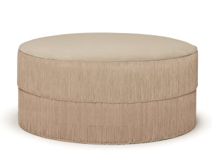 Круглый бархатный пуф