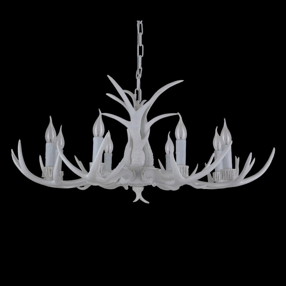 Подвесная люстра Omnilux Lousada OML-52303-08 белая OMNILUX ДИЗАЙНЕРСКИЕ, LOUSADA 280130 Белый  - Вид №1