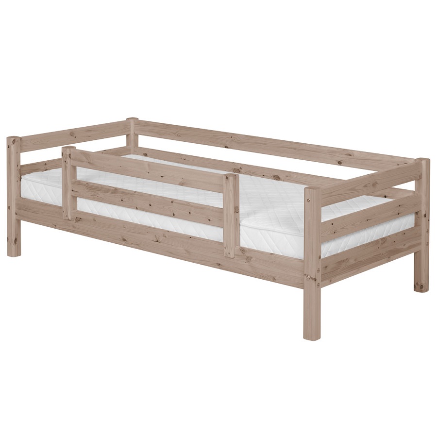 Кровать Flexa Classic с предохранительной планкой по центру, коричневая, 190 см 90101281101 - Вид №1