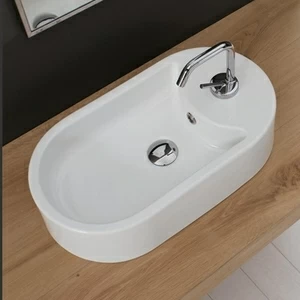 8093 Накладная раковина на столешницу  овальная Scarabeo Ceramiche