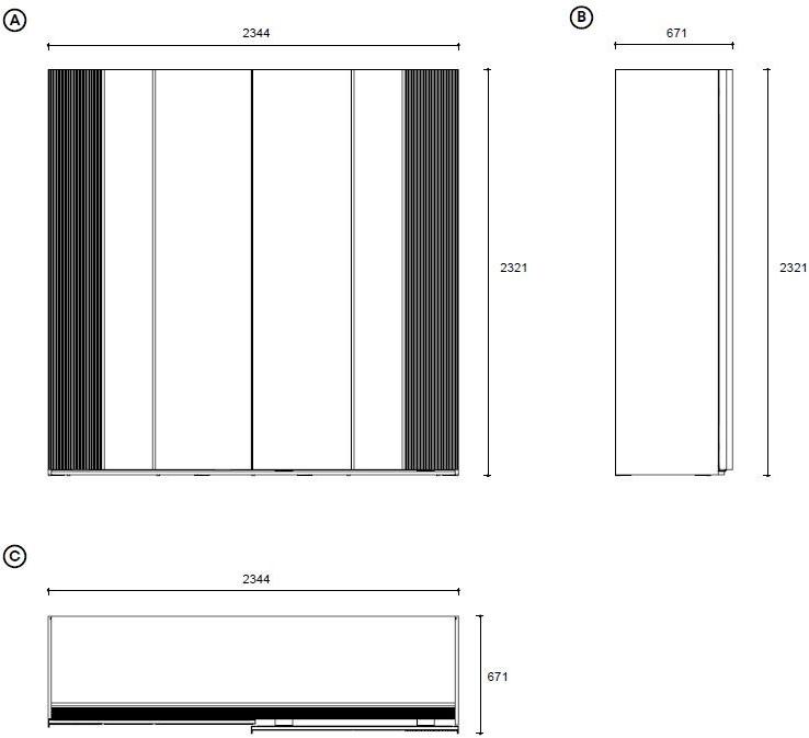 Enza Home Шкаф МДФ с раздвижными дверьми Astoria sun-id-1442389 - Вид №2