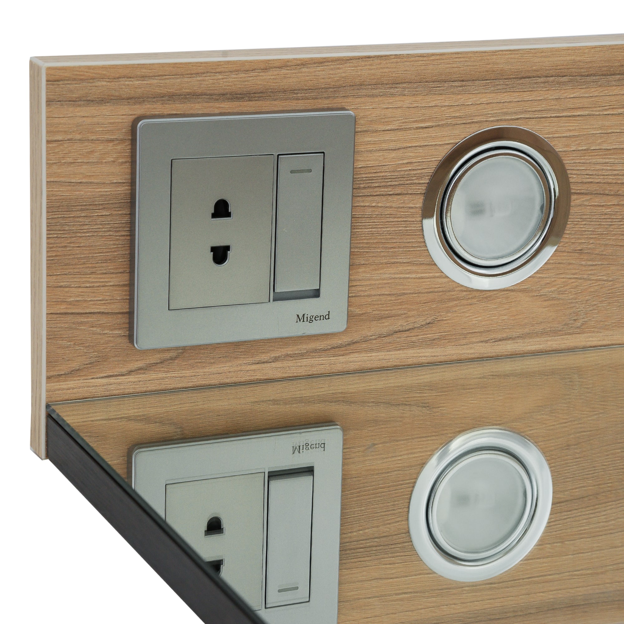 82034804 Шкаф зеркальный «» 75 см, цвет швейцарский вяз Торонто Santreyd  - Вид №3