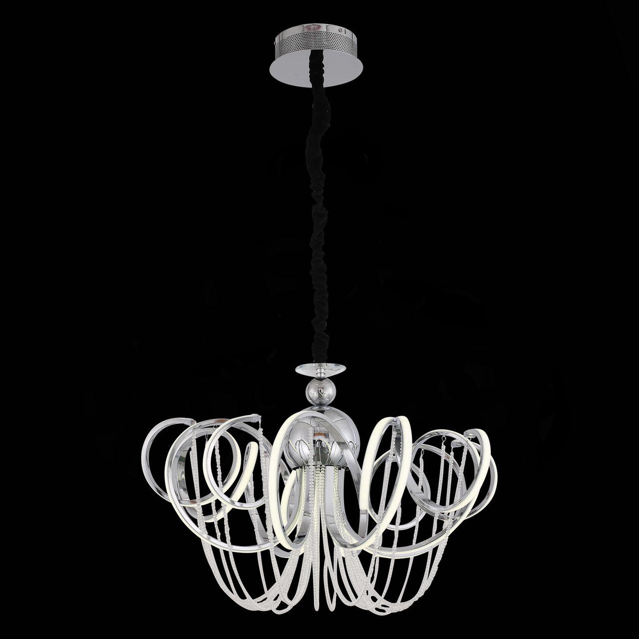 Подвесная светодиодная люстра ST Luce Travaso SL959.103.08 ST LUCE ДИЗАЙНЕРСКИЕ, TRAVASO 220492 Хром  - Вид №2