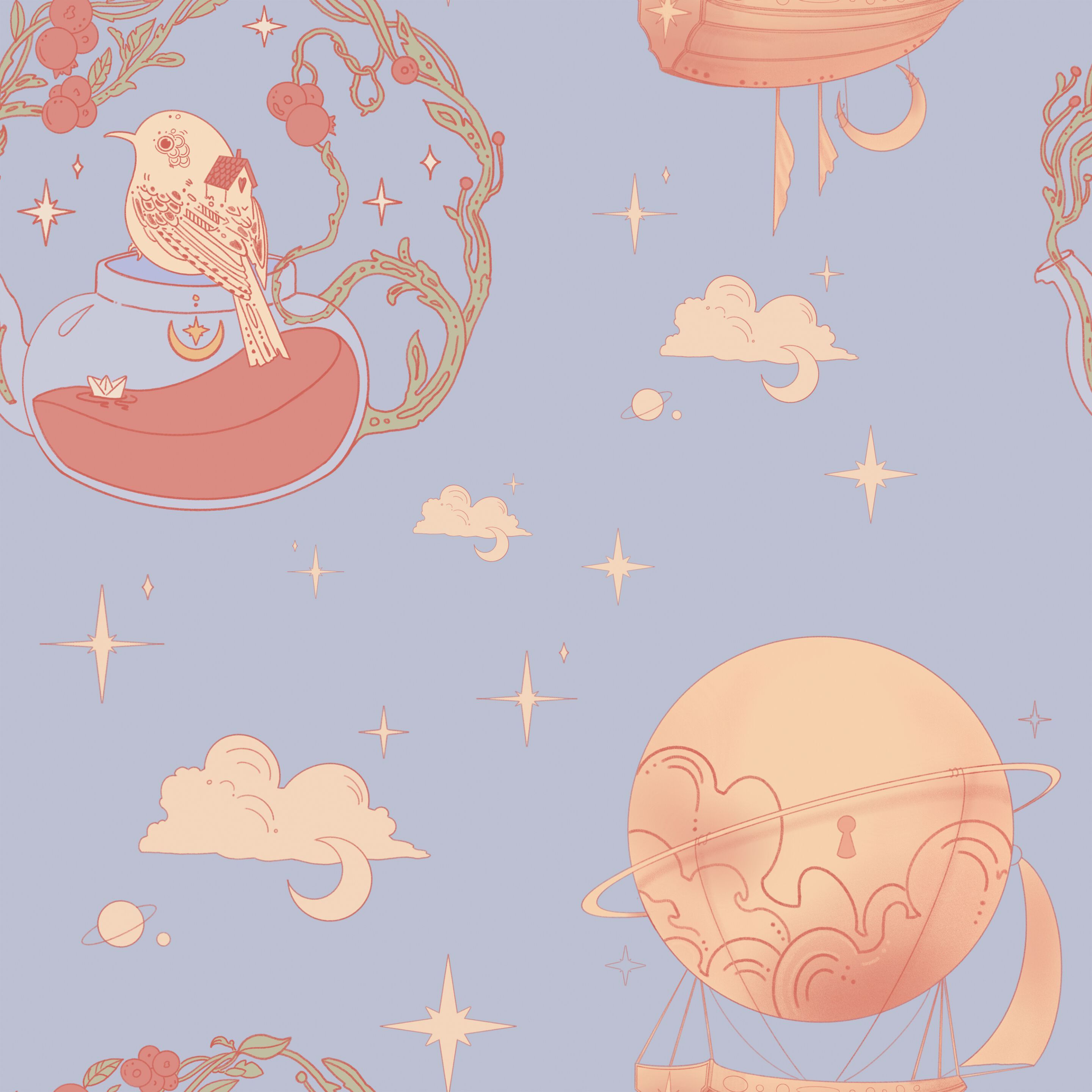 Обои с рисунком для детей Inkiostro Bianco Inkids ARCH-00022940 - Вид №3