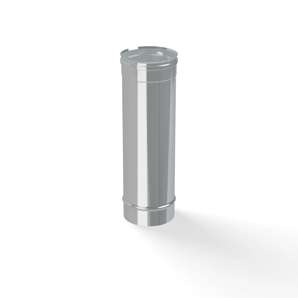 Труба для дымохода Коракс D110 0.5 м нержавеющая сталь 0.5 мм STLM-2132244