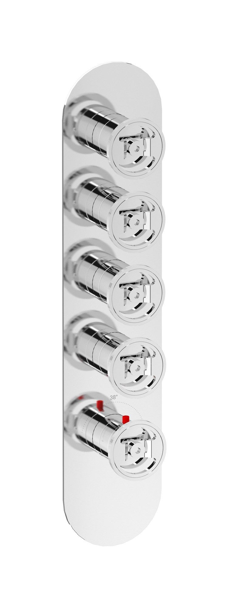 Термостатический смеситель для душа с 5 отверстиями IB Aqua ARCH-00028736 - Вид №1