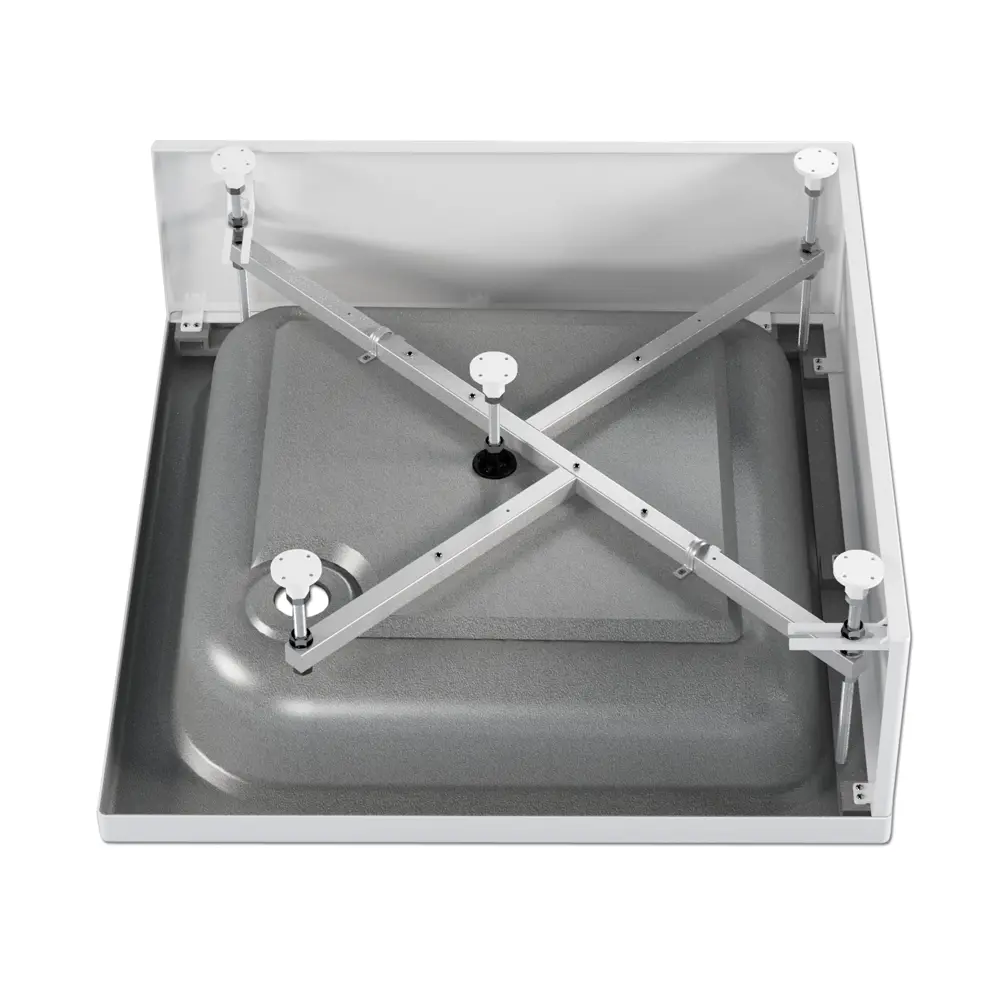 Душевой поддон Frame S квадратный акриловый 90x90 см ножки в комплекте Santreyd STLM-2177549 - Вид №4